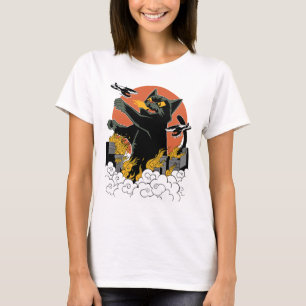 Camiseta Black Japan Catzilla Sunset - Clique no Ajustado