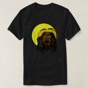 Camiseta Black Jesus   Jesus Africano Americano com Dreadlo