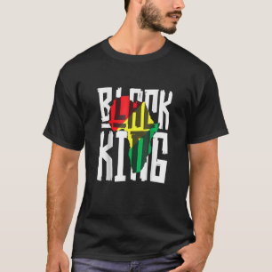Camiseta Black King For Boys Men History Month Africa Triba