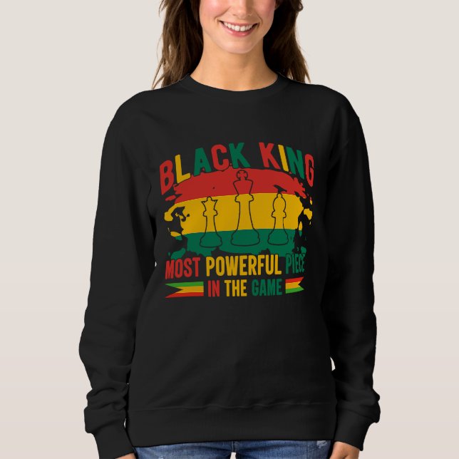 Camiseta Black King Most Powerful Piece Black History Month (Frente)