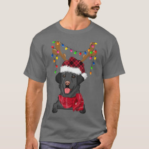 Camiseta Black Lab Labrador Árvore de Natal Light Pajama Do