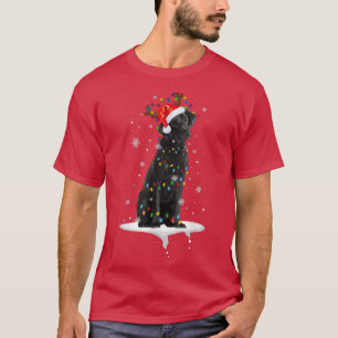 Camiseta Black Lab Labrador Árvore de Natal Light Pajama Do