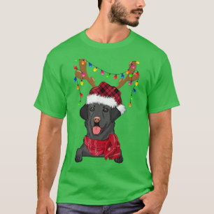 Camiseta Black Lab Labrador Árvore de Natal Light Pajama Do