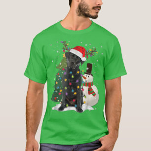 Camiseta Black Lab Labrador Árvore de Natal Light Pajama Do