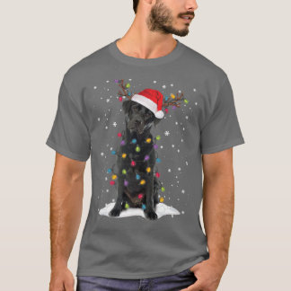 Camiseta Black Lab Labrador Árvore de Natal Light Pajama Do