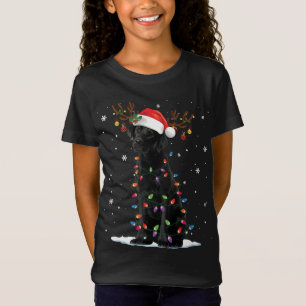 Camiseta Black Lab Labrador Cachorro Cachorro Luz de Natal