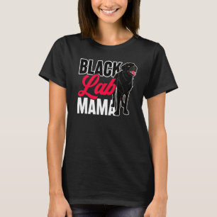 Camiseta Black Lab Mama Animal Pet Mamãe Dog Proprietário d