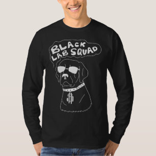 Camiseta Black Lab Squat Labrador Retriever Ideever Dog