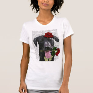 Camiseta Black Labrador com Rosas