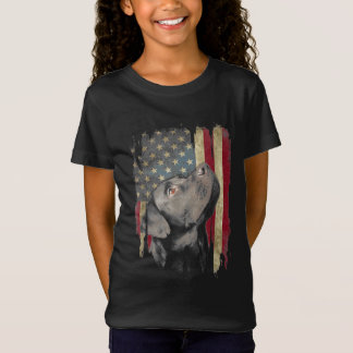 Camiseta Black Labrador Gift USA Flag Lab Owter Duck Hunter