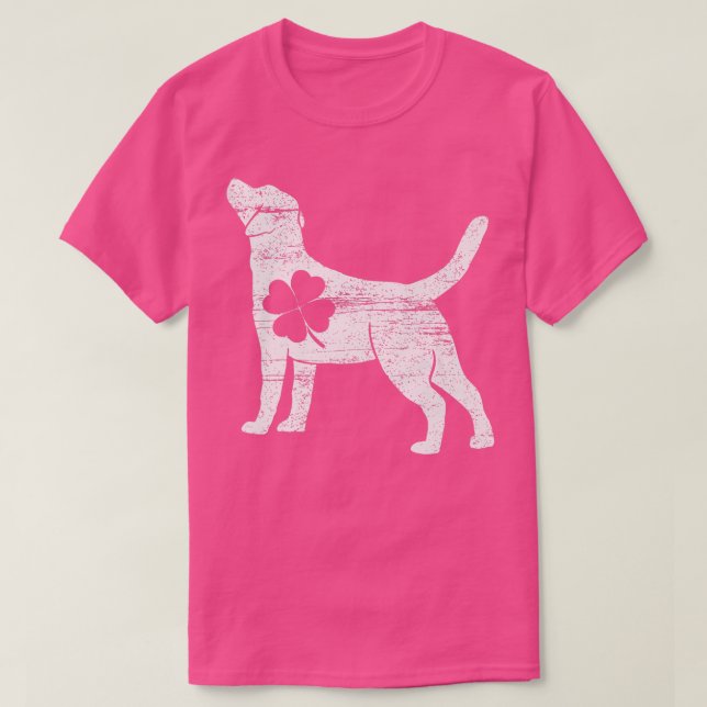 Camiseta Black Labrador Irish Shamrock Santo Paddy's RUA PA (Frente do Design)