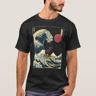 Camiseta Black Labrador Japonês Kanagawa Ontem Surf Encanta