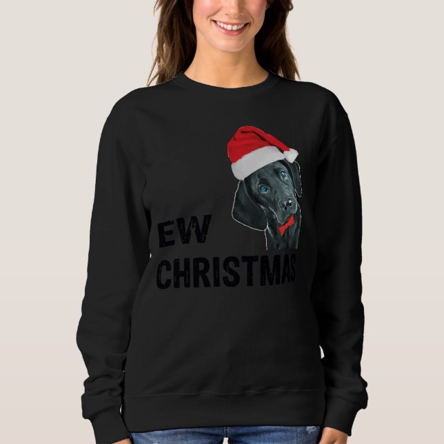 Camiseta Black Labrador Retriever Dog Christmas (Frente)