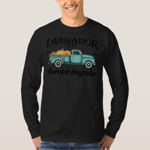 Camiseta Black Labrador Retriever Harvest Hayride Antiguida