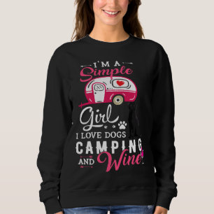Camiseta Black Labrador Retriever Simple Girl I Love Dogs C