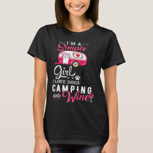 Camiseta Black Labrador Retriever Simple Girl I Love Dogs C
