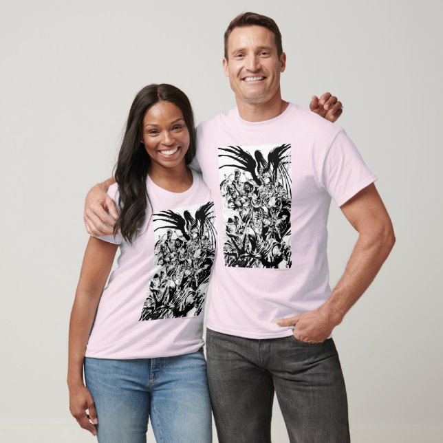 Camiseta Black Lanterna Corps - Preto e Branco (Unissex)