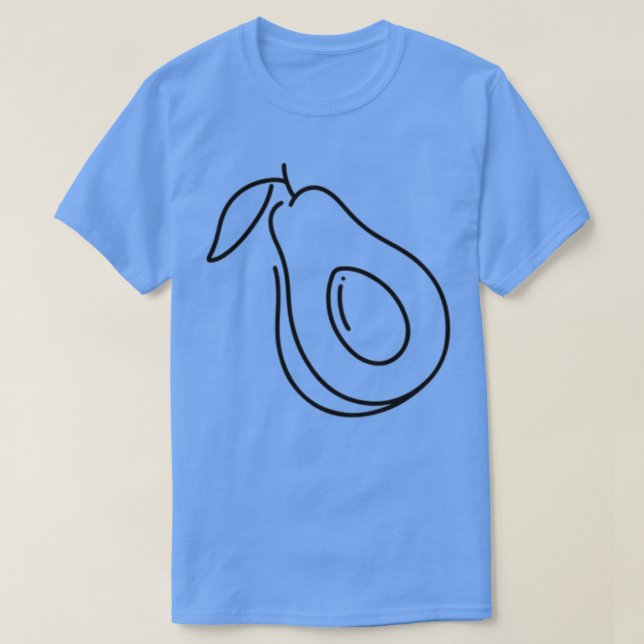 Camiseta Black Lin AvocadoCute (Frente do Design)