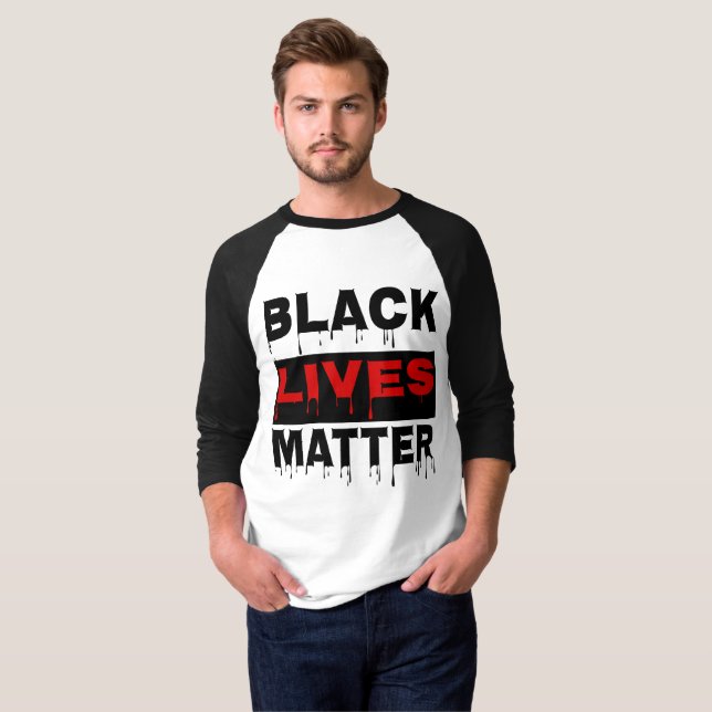 Camiseta 👊 Black Lives - Cota Inspiracional (Frente Completa)