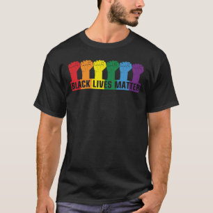 Camiseta BLACK LIVES MATTER - BLM Rainbow