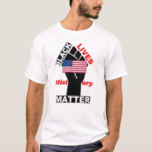Camiseta Black Lives Oficiais dos EUA Matter USA Flag Colle