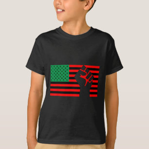 Camiseta Black Lives Problema da Bandeira da União Pan-Afri