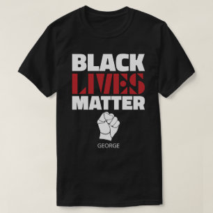 Camiseta Black Livres Matter Aumentou Nome Personalizado