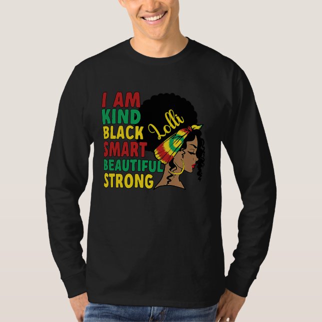 Camiseta Black Lolli Grandmother African American Lolli Gra (Frente)