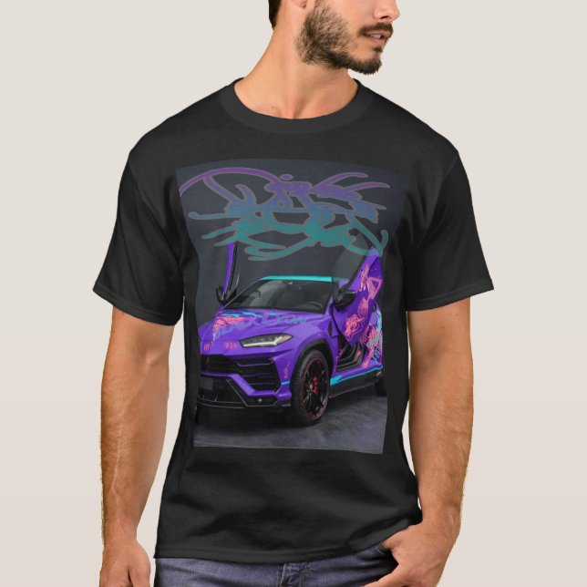 Camiseta Black Lyon design corrida urus pantera rosa R333 (Frente)