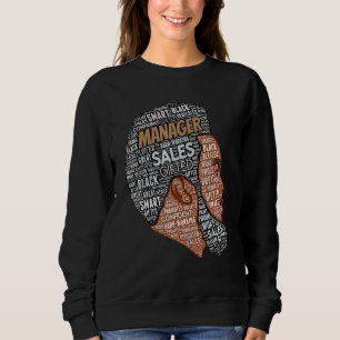 Camiseta Black Man Afro, gerente de vendas americano africa