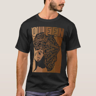Camiseta Black Melanin Queen - Afro-Americano Roupa