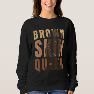 Camiseta Black Melanin Queen Brown Skin Girl 12 de junho de