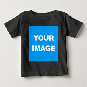 Camiseta Black Modern Add Your Image Personalize