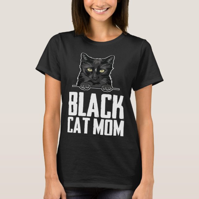 Camiseta Black mom  Black kitten  Blacks  2 (Frente)