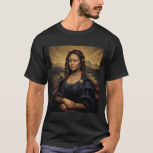 Camiseta Black Mona Lisa Black History African Queen