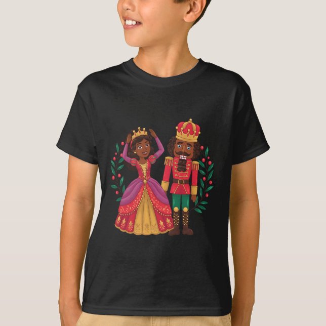 Camiseta Black Nutcracker Sugar Plum Fairy Kwanzaa (Frente)