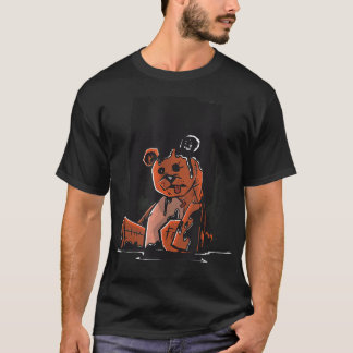 Camiseta Black Oil Bear Pastel Goth