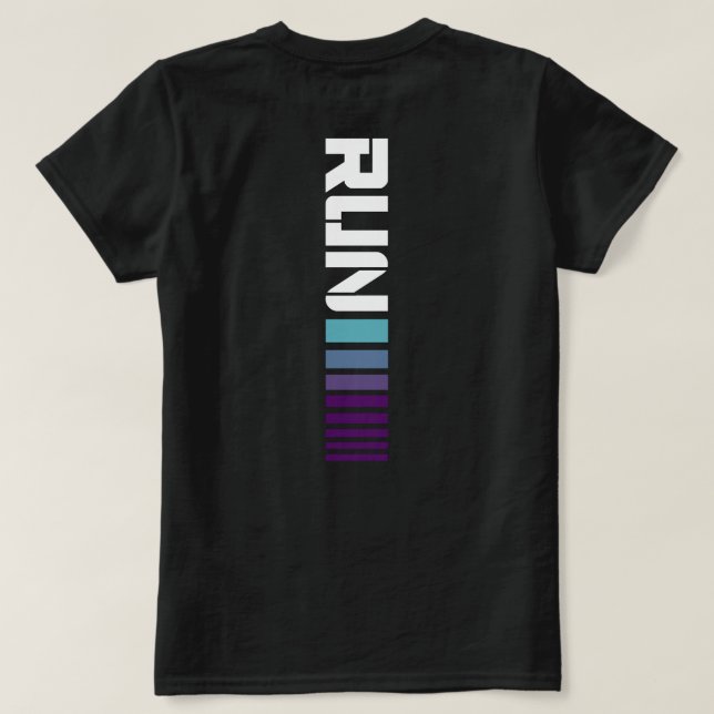 Camiseta Black Ombré Run Ative Sports (Verso do Design)