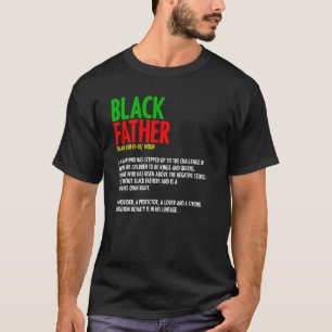 Camiseta Black Padre Definition African American Dia de os 
