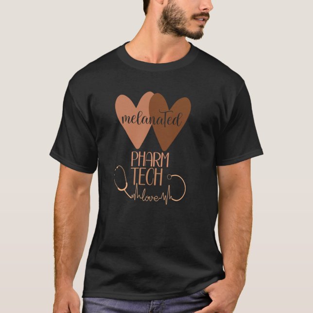 Camiseta Black Pharmacy Tech Melanizada Black History Pharm (Frente)