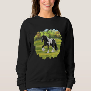 Camiseta Black Pinto Piebald Gypsy Vanner Irish Cob Draft H
