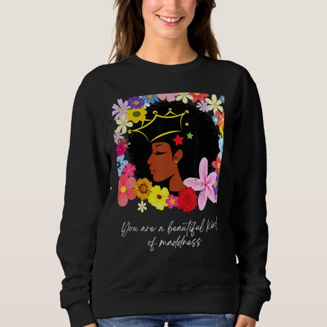 Camiseta Black Power Girl Magic Afro Queen Black Pride Flux (Frente)