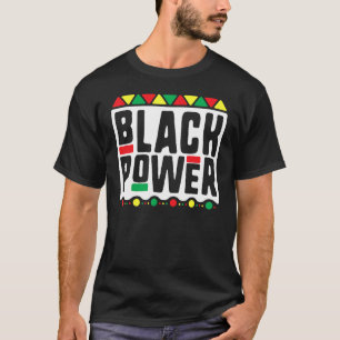 Camiseta Black Power para Homens Mulheres Crianças