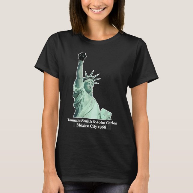 Camiseta Black Power Salute Cidade do México 1968 (Frente)