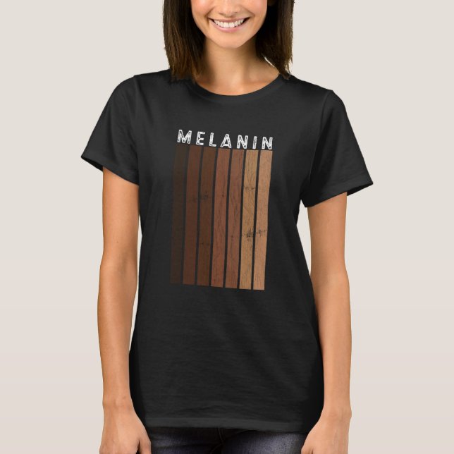 Camiseta Black Pride Melanin BLM Women Men Afro Queen King (Frente)