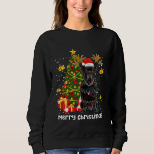 Camiseta Black Pug Papais noeis Árvore de Natal Luzes Xmas 