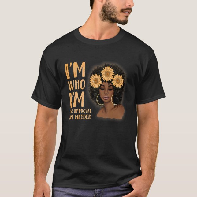 Camiseta Black Queen Afro Lady African American Curly Ladie (Frente)