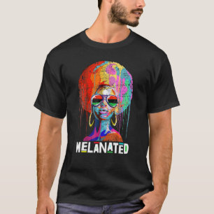 Camiseta Black Queen Afro Melanin Art African American Stra