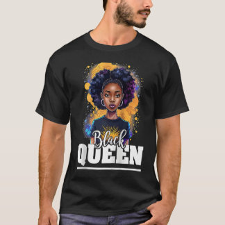 Camiseta Black Queen For Proud African American Black Histo