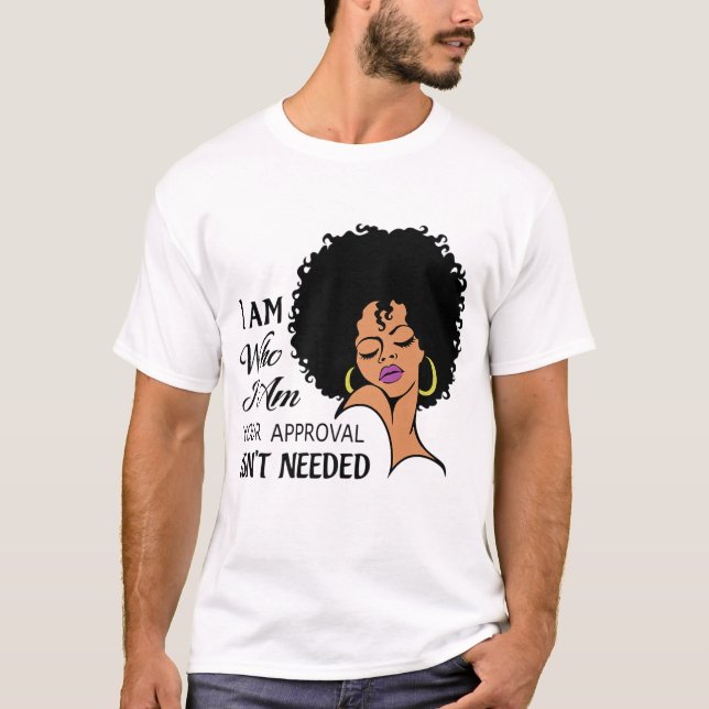 Camiseta Black Queen Lady Curly Natural Afro (Frente)